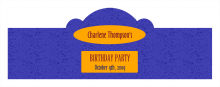 Party Time Birthday Billboard Cigar Band Labels